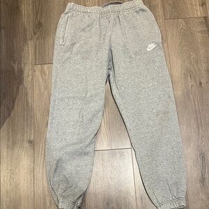 Nike Gray Fleece Jogger Sweatpants